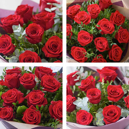 Valentine's Luxury Dozen Large-headed Red Roses